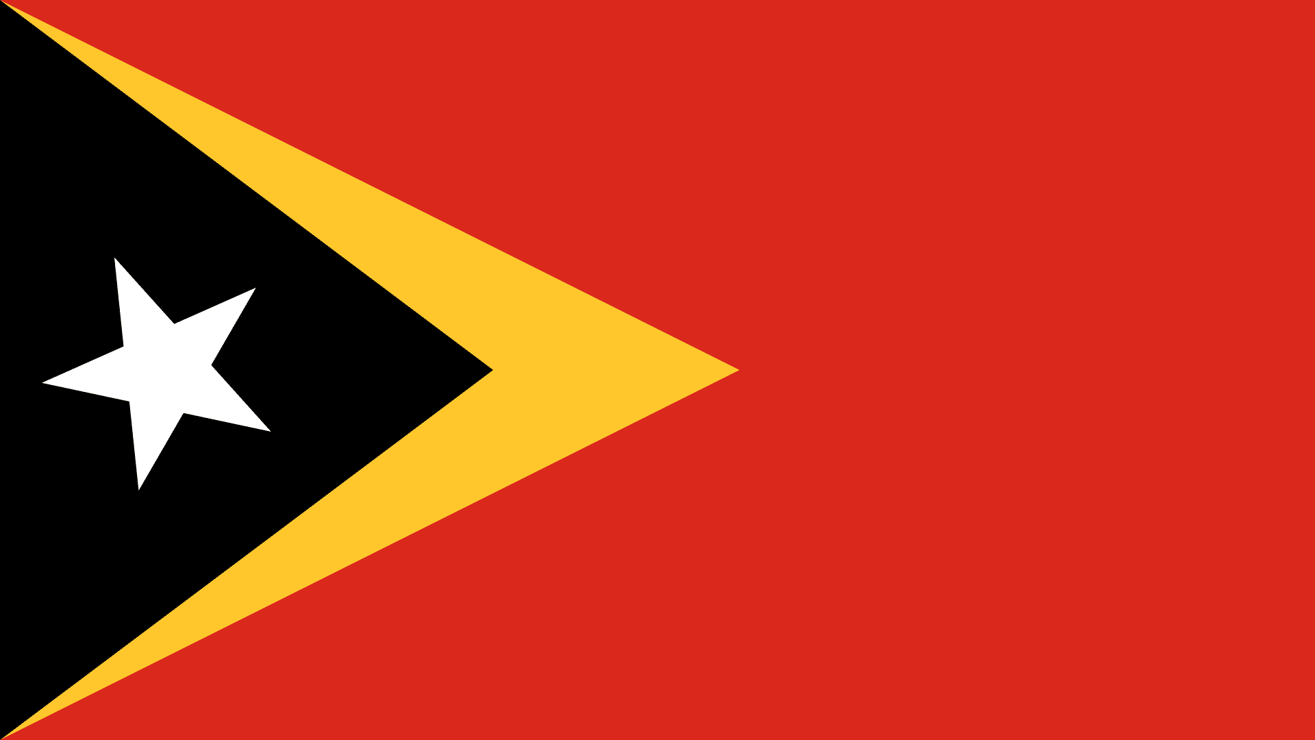 Flag of East Timor (Timor-Leste)